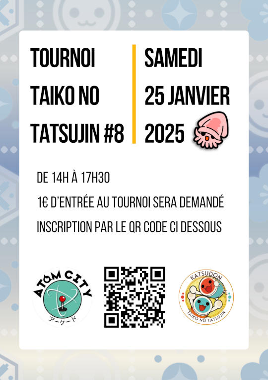 Affiche du tournoi qui reprend les informations indiquées sur cette page