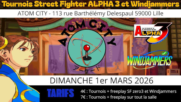 Affiche du ranking Alpha 3 et Windjammers
